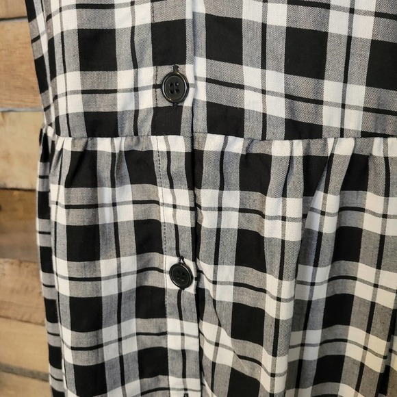 Divided by H&M women's black and white gingham plaid dress size small - Picture 5 of 11
